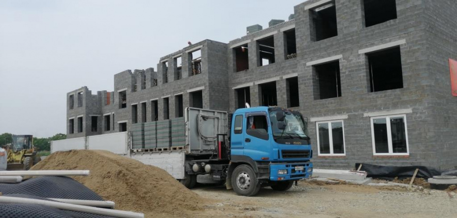 Строительство детского сада для 220 юных жителей микрорайона «Радужный» завершится в этом году